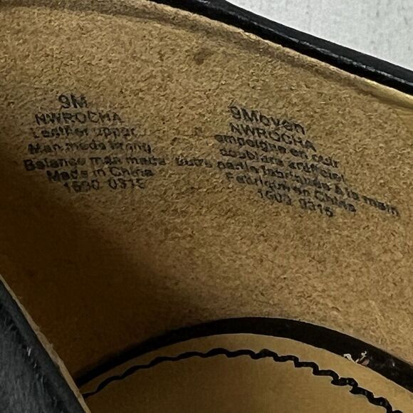 Nine West Women Sz 9M Classic Black Leather Pump Stiletto Heels Platform Slip On - Picture 10 of 11